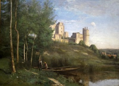 Ruinas del Castillo de Pierrefonds de Jean Baptiste Camille Corot